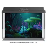 Deep Sea Floor Colorful Polyester Fish Tank Glass Backdrop Aquarium Background
