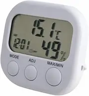 Indoor LCD Digital Thermometer Hygrometer with Bracket Precision Temperature and Humidity Monitor for Home Kitchen and Office Use