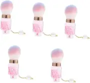 FOMIYES 5pcs Nail Brush Applicator Fingernail Cleaning Brush for Blush and Powder