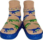 [Konfetti] Dinosaur Dash Slipper Sock Swedish Moccasin
