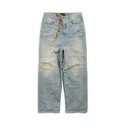 BALENCIAGA George V $1590 Light Blue Baggy Pants New