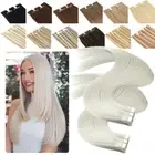 Invisible Tape In 60PCS/100% Human Hair Extensions Skin Weft CLEARANCE Balayage