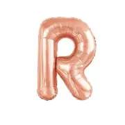 Rose Gold R Alphabet Foil Balloon 86cm Birthday Party Decor Supplies AUS Stock