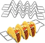 Cabilock Family-Friendly Taco Rack Stainless Steel Taco Holder Stand Mexico for Oven Boys and Girls