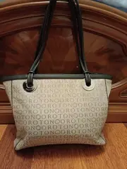 Beautiful Large Oroton Stencil Quality Leather trimming bag. New with tags.