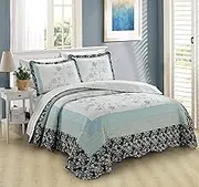 Home Soft Things Bedspread, BDSDST10290BLE, 100% Polyester, Blue, 90" x 90"