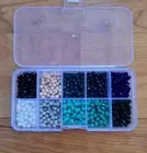 1000pcs Mix Lot Bulk 4mm Glass Rondell Bead With Cases Jewelry Making