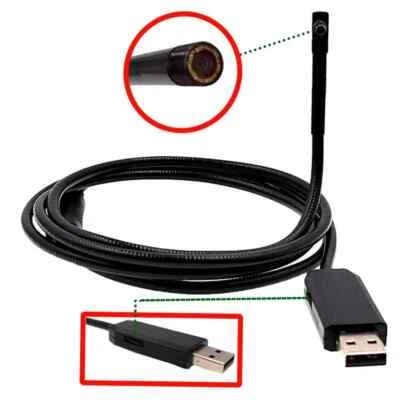 Video Scope USB Video Inspection Scope Camera LED Light Automotive Diagnostic