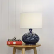 Oriel Lighting DOUGLAS Ceramic Table Lamp with Shade