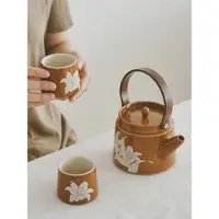 在飛比找ETMall東森購物網優惠-佳期如夢 高顏值陶瓷咖啡杯碟中古水壺茶壺茶杯復古法式禮盒套裝