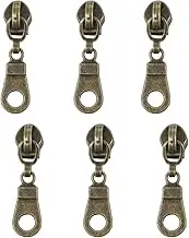 MebuZip 50PCS Anti-Brass Pulls for #5 Nylon Coil Zippers Antique Brass Zipper Sliders for Luggages Purses Bags (New)