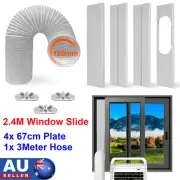 2.4M Sliding Door Vertical Window Hose Plate Kit for Portable Air Conditioner AU