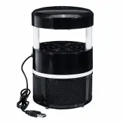 Electric Mosquito Killer Led Light Photocatalyst Fly Bug Dispeller Black