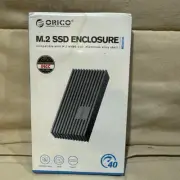 ORICO 40Gbps NVMe SSD Enclosure M.2 to USB-C Adapter for NVMe M-Key 4TB SSD 2280