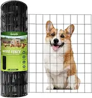 [SpringUp] PVC Coated Welded Wire Fence 60CMx15M 16GA Garden Border Fencing Roll Vinyl Coating Metal Wire Mesh for Yard Vegetable Plant Protection Poultry Netting