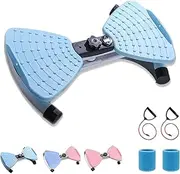 Flexforge Pilates Twisting - 300 lbs Weight Capacity, Flexforge Core Trainer, with Resistance Band, 360° Rotating Fitness Board with Digital Display, Noiseless, for Women Men