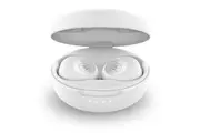 Motorola MOTO BUDS 250 True Wireless Bluetooth Earbuds with Microphone and Wireless Charging Case, IPX5 Water Resistant, Smart Touch-Control, Lightweight and Comfort-Fit (White)