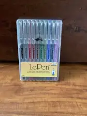 Marvy Uchida LePen Pens Micro-Fine Plastic Point Dark Set/10 4300-10B