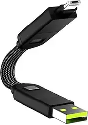 Rolling Square inCharge x Charging/Data Transfer Cable, Black