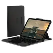 UAG Apple iPad 10.9' 10th Gen Bluetooth Keyboard w/ Trackpad, English - Black/Ash (124412114031), MIL-STD-810G(1.2M), Rechargea