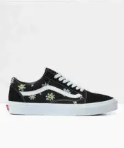 Vans Old Skool Trippy Grin Floral Black Skate Sneakers Adult Shoes Unisex