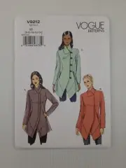 Vogue Sewing Pattern 9212 V9212 Misses Lined Jacket Pattern Size 6-14 NEW