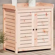 Potting Table with Shelves, 82.5x50x86.5 cm, Solid Wood Douglas, Indoor/Outdoor Garden Plant Shelf, Decorative Tall Flower Pot Stand, Home Room Planter Rack Holder, Perfect Gardening Gifts
