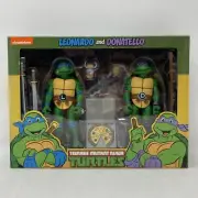 NECA TMNT Leonardo & Donatello Teenage Mutant Ninja Turtles 2019 Open Seal