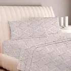 Cotton Queen Printed Sheet Set 600 Thread Count Extra Long Staple 4 PC Set Pai