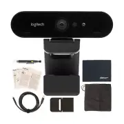 Logitech BRIO UHD 4K Webcam: (960-001105) with RightLight 3 and HDR Technolog...