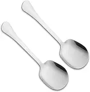 Set of 2 Serving Spoons, Serving Spoons, Stainless Steel, Salad Spoon, Serving Cutlery