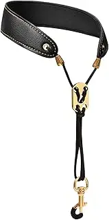 Miwayer Sax Neck Strap Professional Saxophone Harness Leather Padded Soft Neck Sling For Baritone Alto Tenor Soprano Baritone