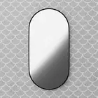 Bathroom Oval Framed Mirror | 900mm x 450mm | Pill | Frameless/Gold/White/Black
