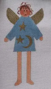 Design Gallery "Dream Faerie" Angel Handpainted Needlepoint Canvas Stitch Guide