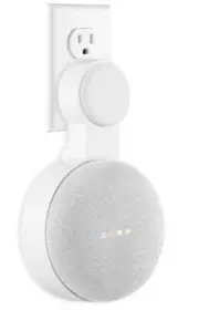 Google Home Mini Wall Mount Holder, Mrount Space-Saving Design AC Outlet/CH12/12