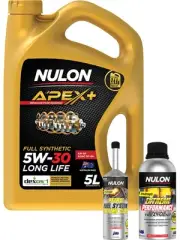 Nulon Apex+ 5W-30 Engine Oil 5L + Engine Treatment & Petrol Extreme Clean