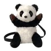 Panda Shape Leisure Fashion Cute Plush Slant Shoulder Bag