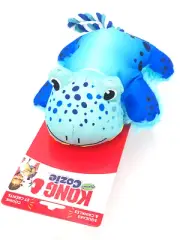 KONG Cozie Tuggz Frog MEDIUM/LARGE Squeaky Plush Toss & Tug Dog Rope Toy 13x8