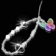 Stylish Gradient Butterfly Chain for Your Phone,Bag,Camera,Key & Headphone Cases