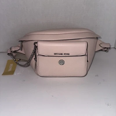 Michael Kors Maisie 2 In 1 Sling Pack Purse Bag Light Powder Blush Pink NWT