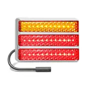 LED Autolamps Chrome Stop Tail Indicator Light 108 LED Lamp Left Side Hand Bulk