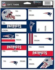 NFL New England Patriots Gift Tag Sheet