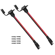 2PCS 12AWG SAE Power Socket Sidewall Port Solar Panel Mount Connector 1FT