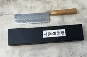 Tsunehisa Shiro White Steel & Stainless Clad Nakiri Knife 165mm l- Made in Japan