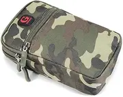 [DFV mobile] Multipurpose Belt Case Naval Military Army Camouflage Compatible with Nokia 3310 Phone - Green (17.5 x 10 cm)