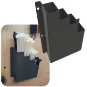 XL Extra Large Black Cable Tie Holder Zip Tie Storage Rack Wall Mount Organiser