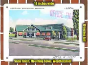 METAL SIGN - Virginia Postcard - Hostess House, 'Marine Barracks,' Quantico, Va