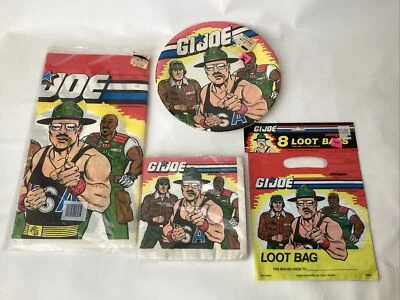 Vintage Sergeant Slaughter 1986 Hasbro GI Joe Birthday Party Pack *SEALED*