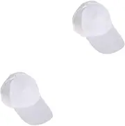 [LIFKOME] Unisex Caps Party Favors Plain Baseball Caps Arts Craft Supplies Blank Ball Caps DIY Painting Hat Peak Caps DIY Painting Outdoor Hats Blank Peak Caps White