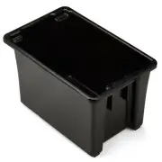 Viro-Tub Black IH-192V 68 Litre - Stack and Nest - Australian Made